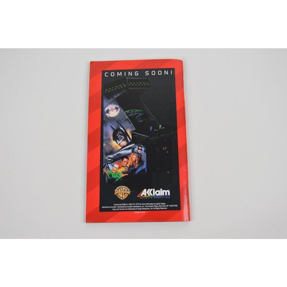 Batman Forever Sega Genesis Video Game Complete CIB Box Manual EUC - Picture 6 of 10